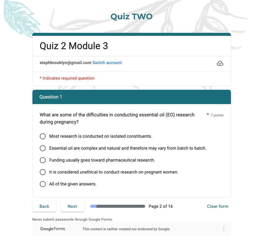 Certificação Aromabirth Essentials (Inglês)