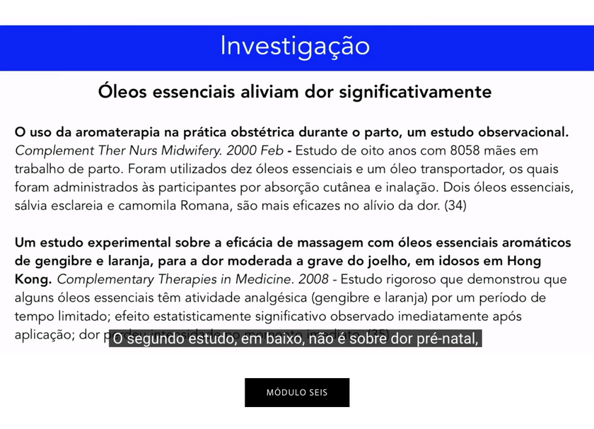 Certificação Aromabirth Essentials (Português)